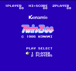 TwinBee (Japan) Title Screen